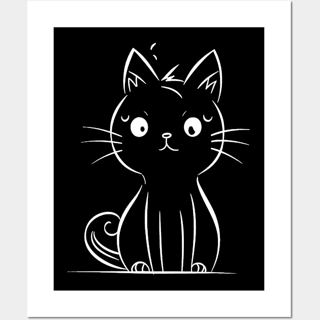 Light Comix Kitty Wall Art by stkUA